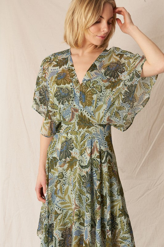 Botanic Drift Maxi Dress