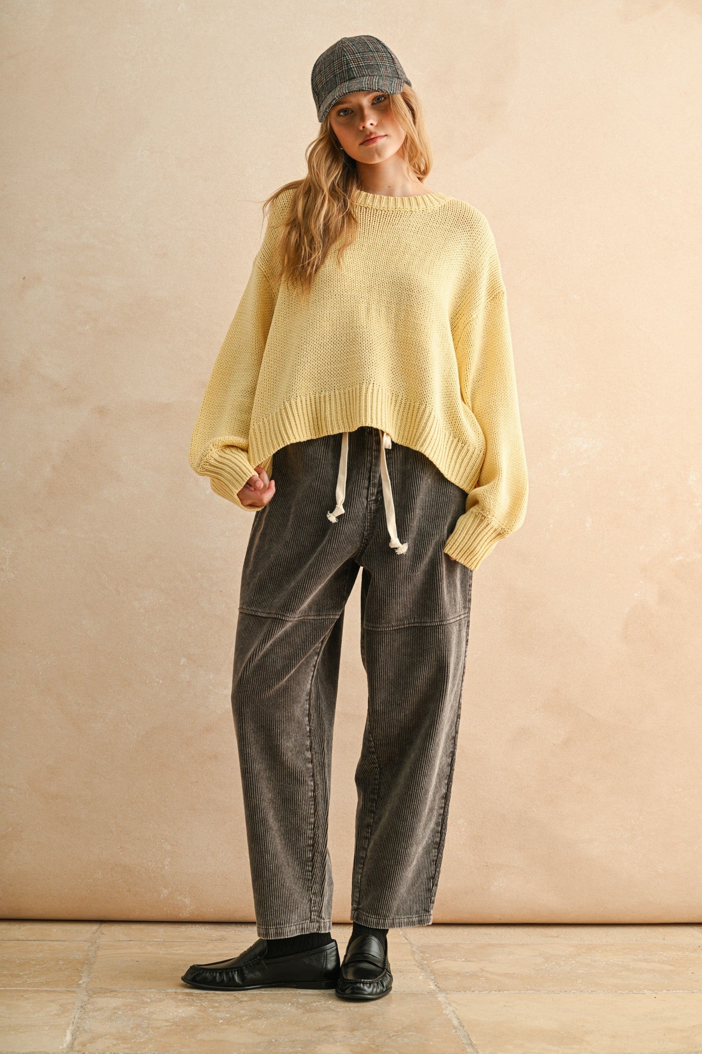 Ballon Sleeve Sweater Top
