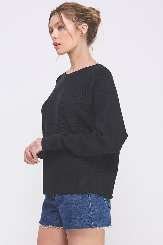 Soft Mini Waffle Texture Dolman