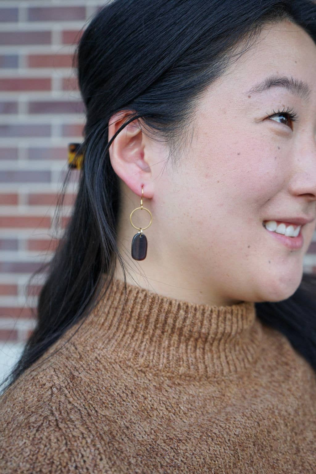 Emma Earrings - Mahogany