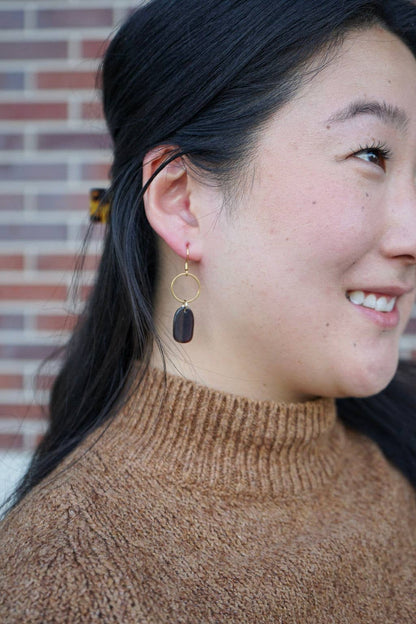 Emma Earrings - Mahogany
