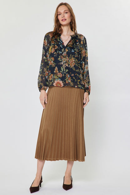 Botanical Floral Printed Blouse
