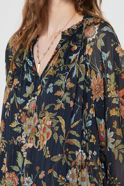 Botanical Floral Printed Blouse