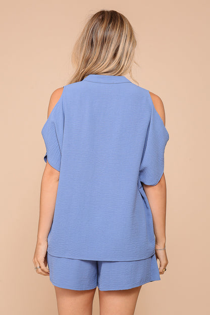 Breezy Airflow Cold Shoulder Tunic