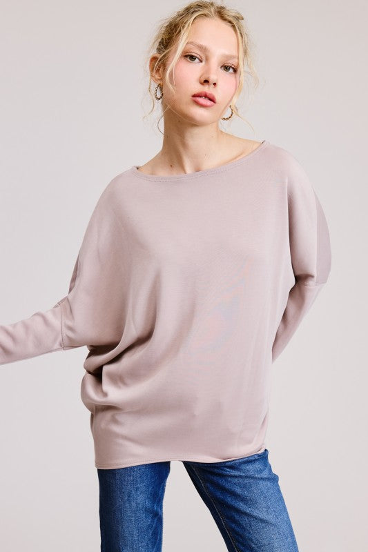 Scuba Fabric Dolman Sleeve Top