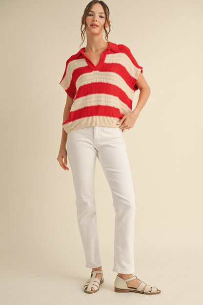 Desert Stripe Pull Over