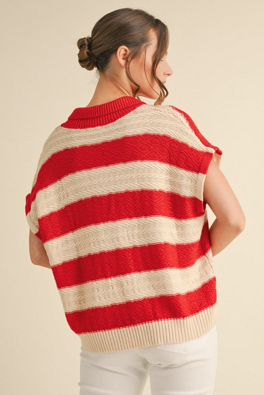 Desert Stripe Pull Over