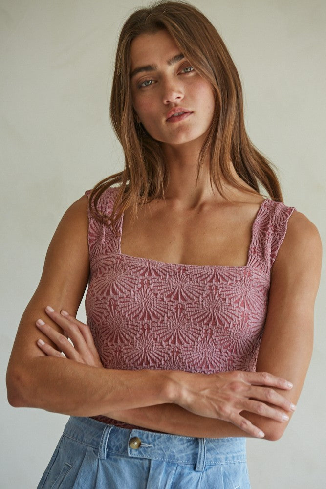 Jacquard Square Tank