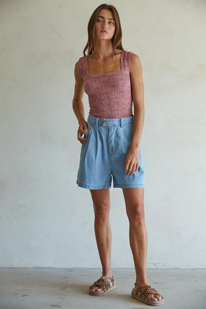 Jacquard Square Tank