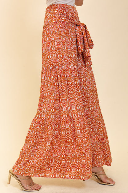 Boho Gypsy Print Wide Leg Pants