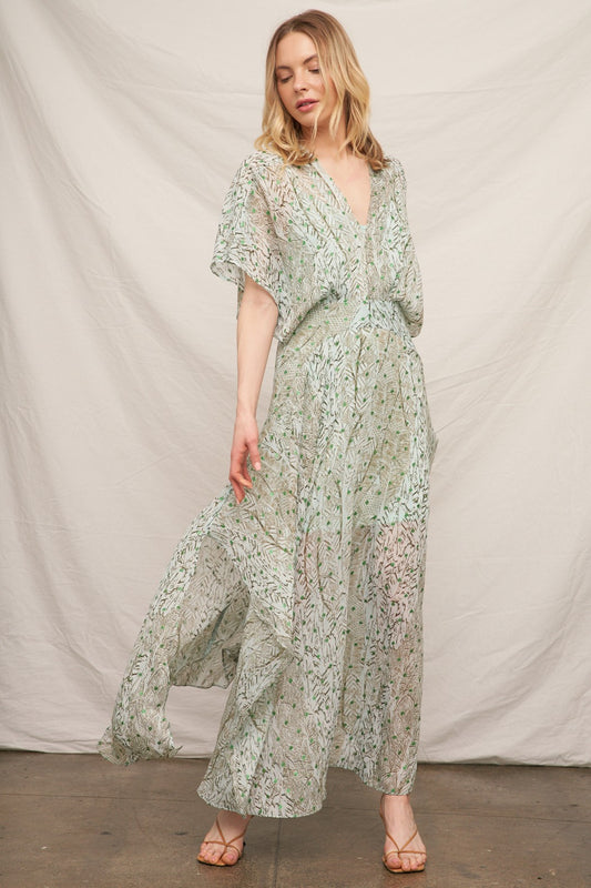 Sage Gauze Maxi Dress