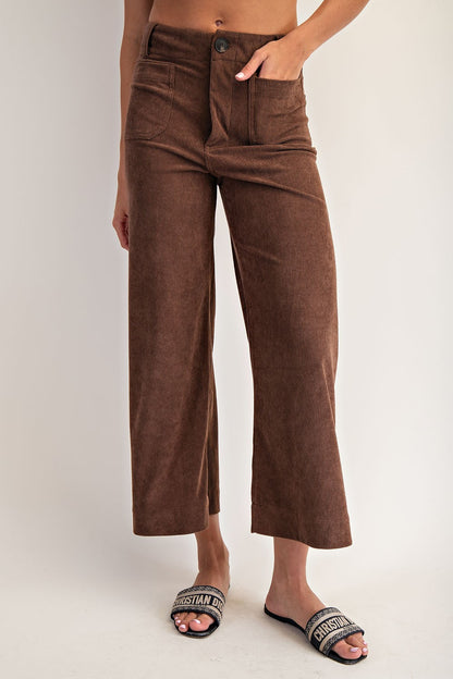 Corduroy Patch Pocket Pant
