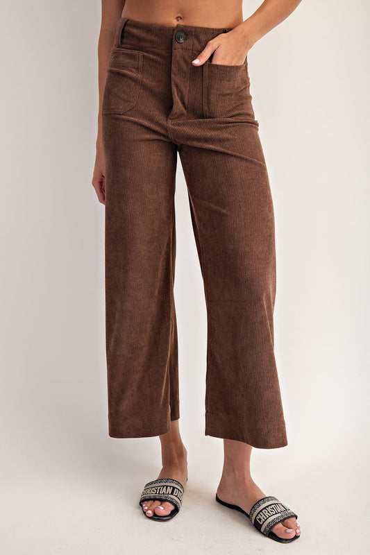 Corduroy Patch Pocket Pant