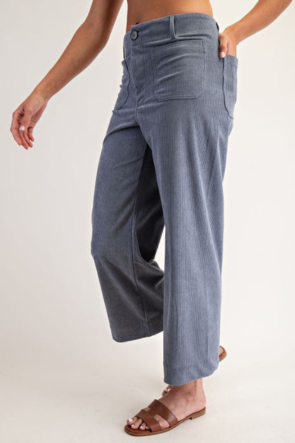Corduroy Patch Pocket Pant