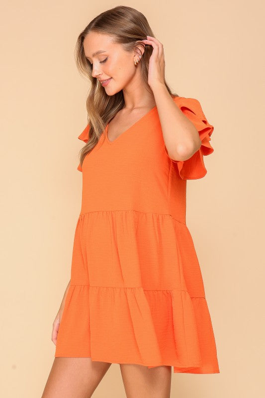 Airflow Tiered Mini Dress