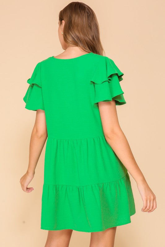 Airflow Tiered Mini Dress