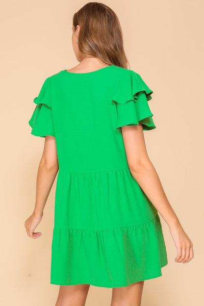 Airflow Tiered Mini Dress