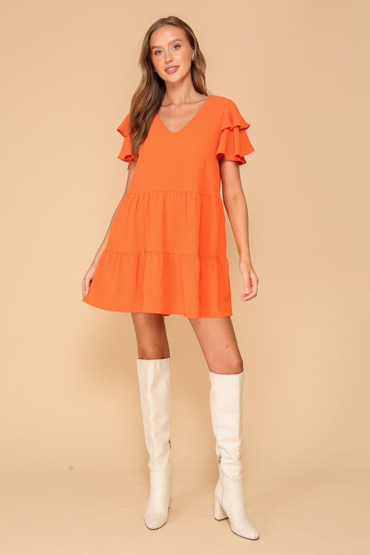 Airflow Tiered Mini Dress