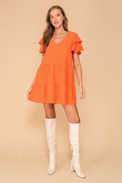 Airflow Tiered Mini Dress