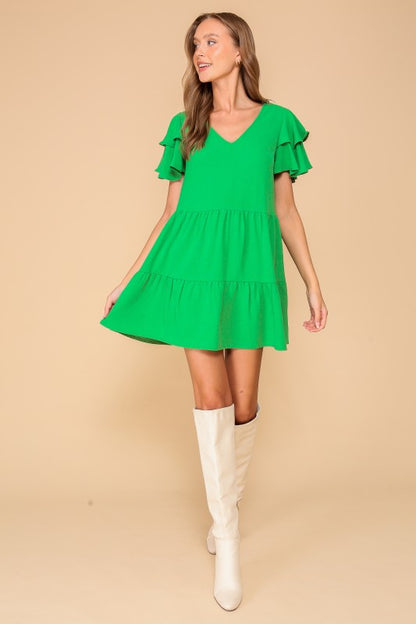 Airflow Tiered Mini Dress