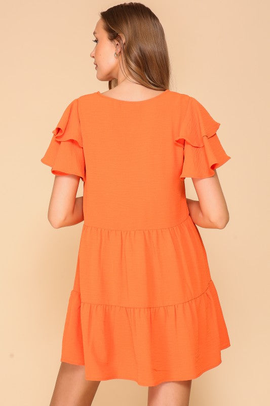 Airflow Tiered Mini Dress
