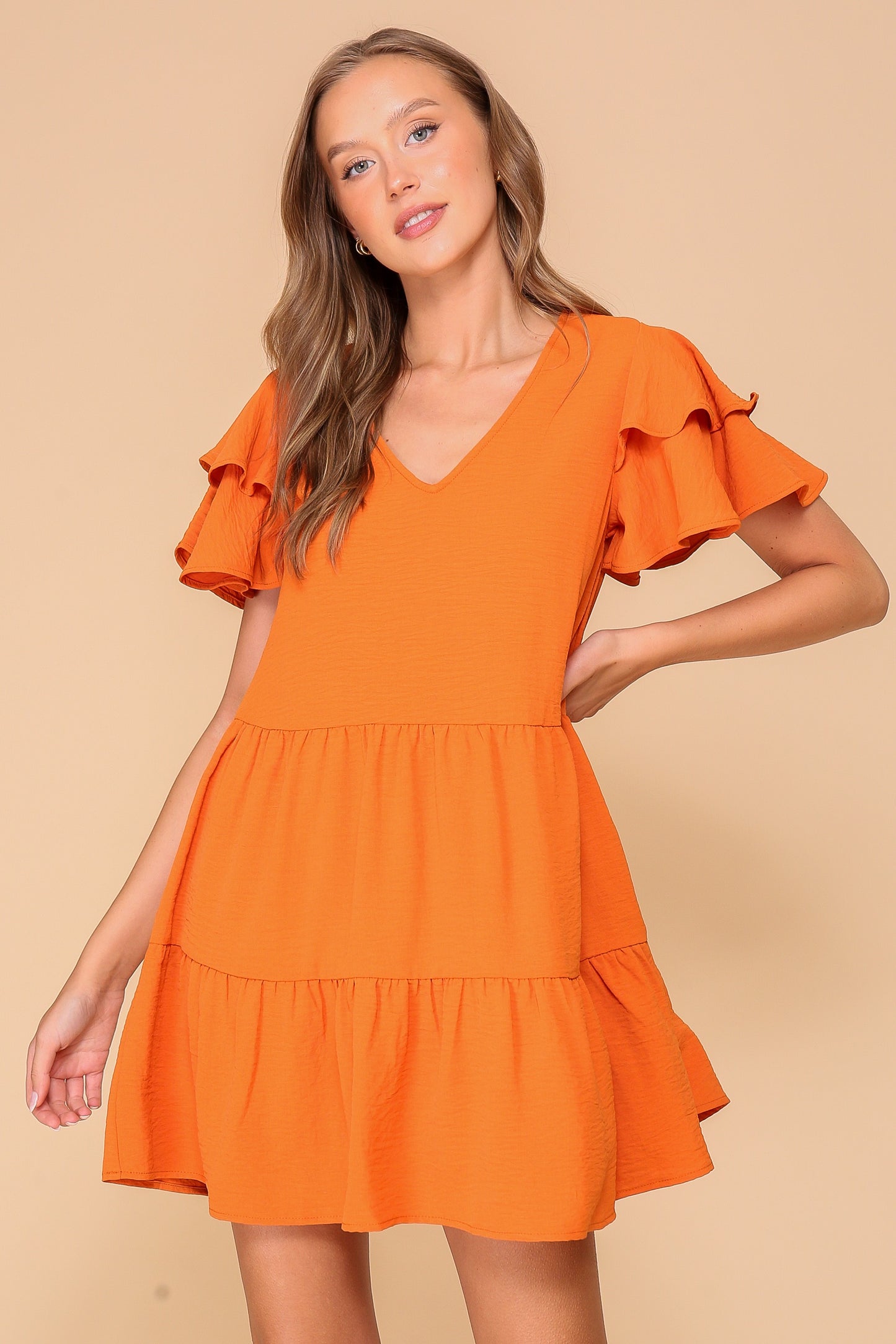 Airflow Tiered Mini Dress
