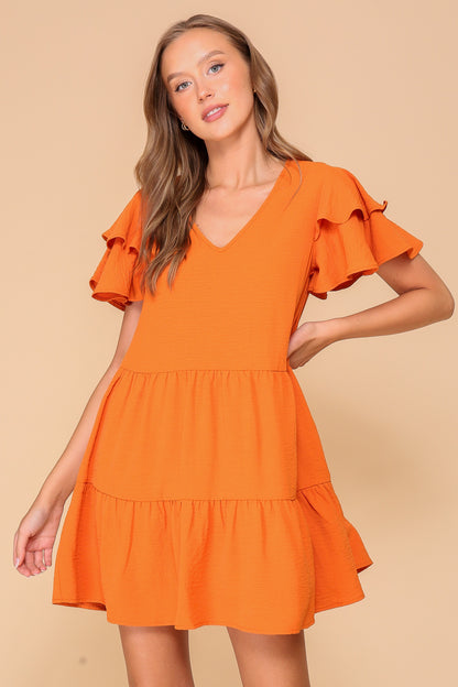 Airflow Tiered Mini Dress