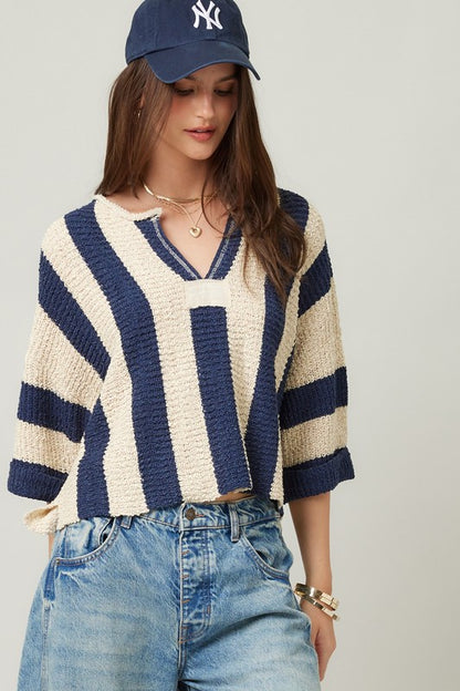 Vertical Stripe Sweater