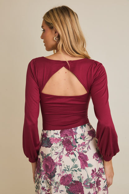 Longsleeve Square Neck Bodysuit