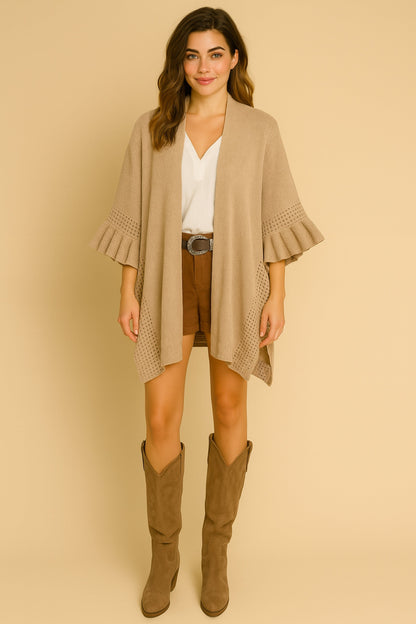 Kiara Solid Knit Kimono
