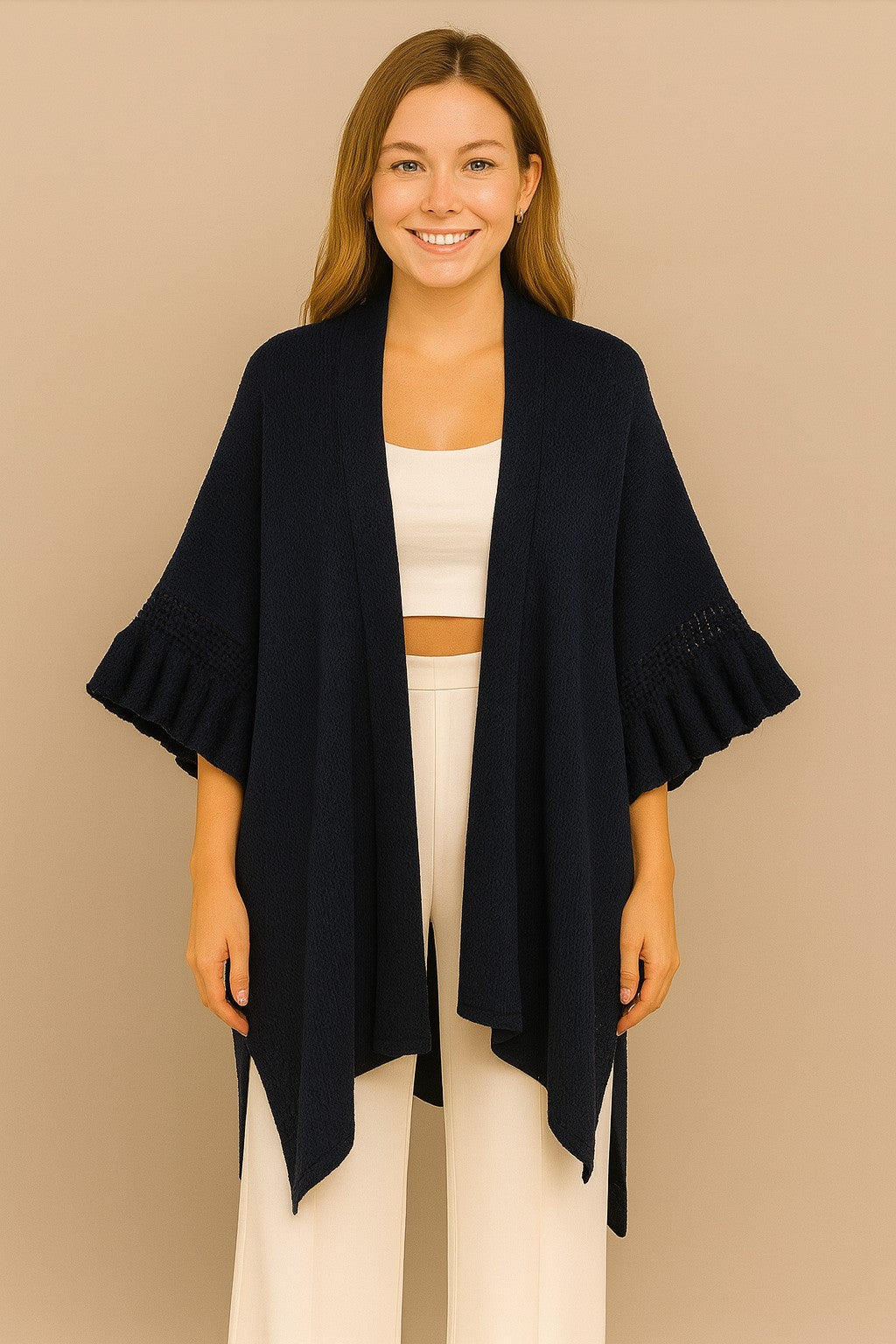 Kiara Solid Knit Kimono