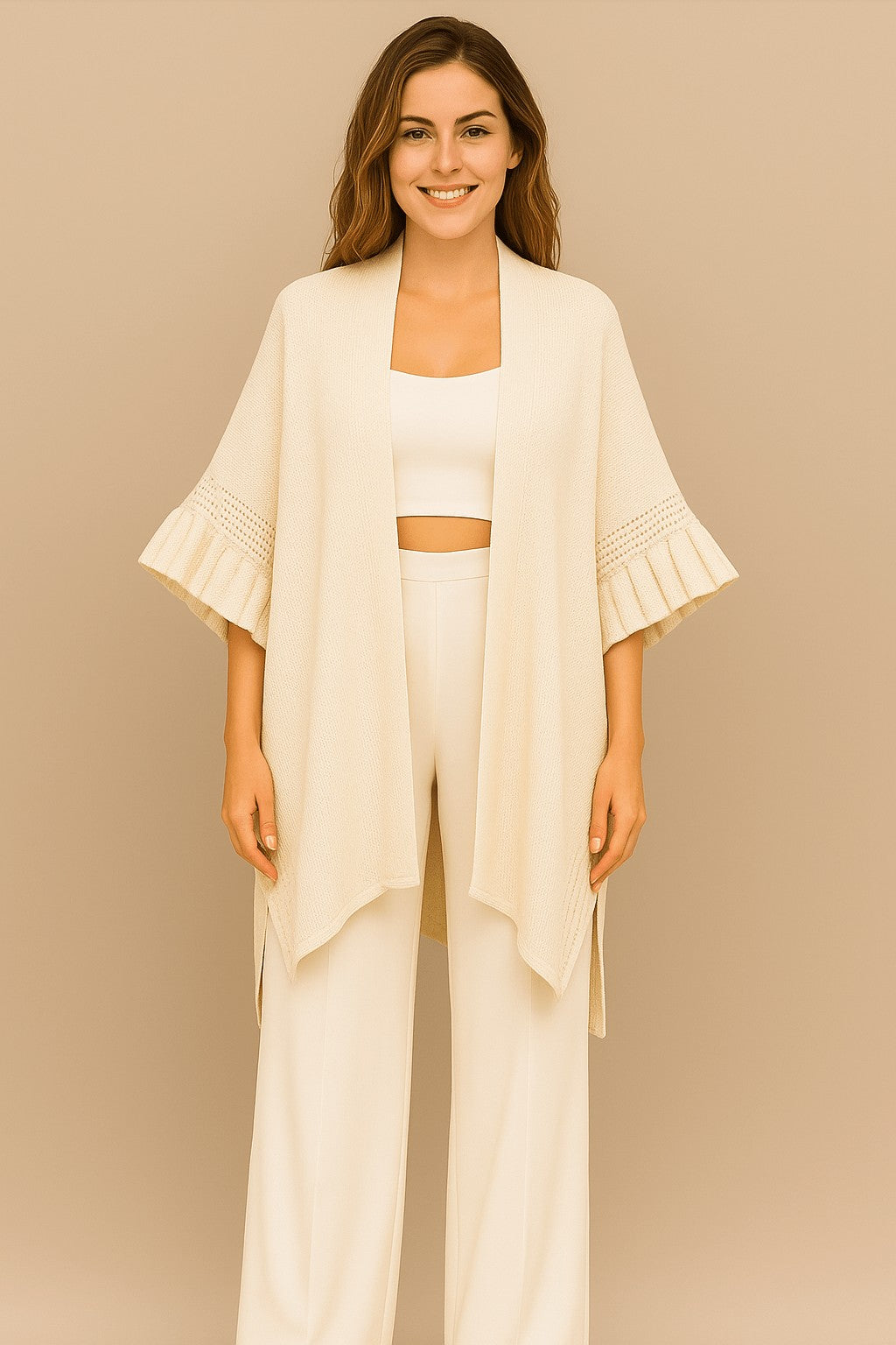 Kiara Solid Knit Kimono