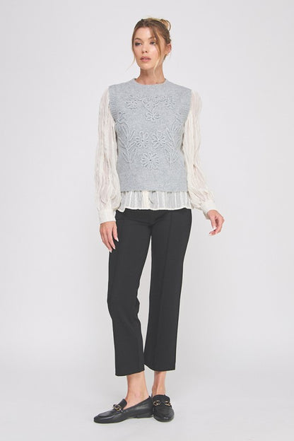High Waist Contour Seamed Ankle Pant