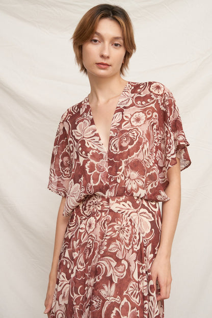 Botanic Drift Maxi Dress