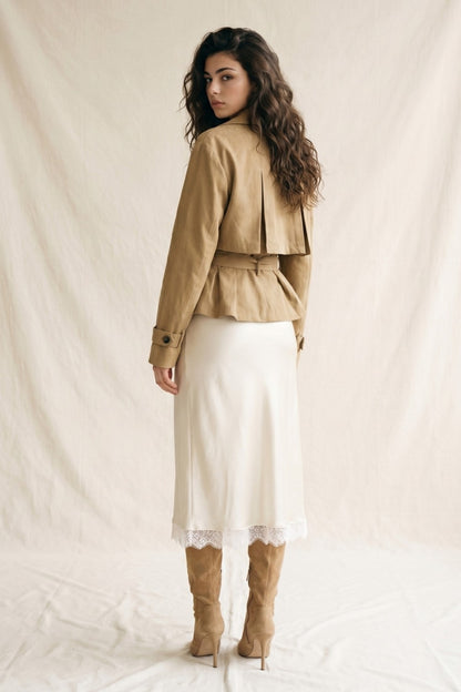 Flowy Trench Woven Jacket