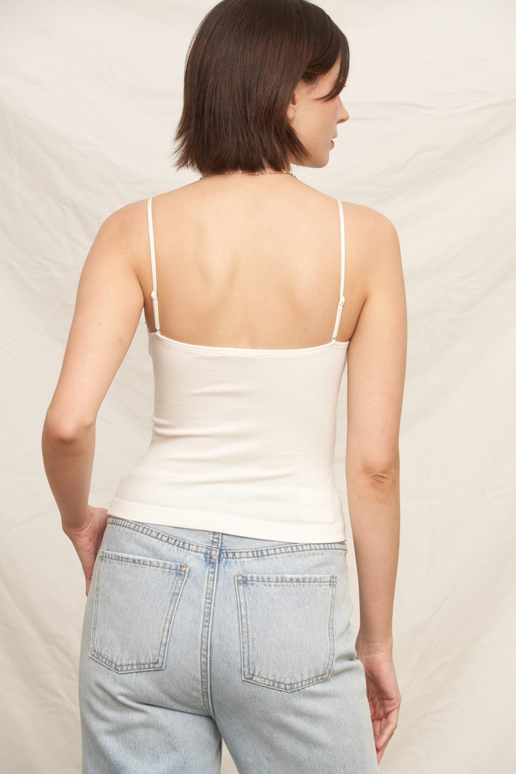 Lace Cami Top With Built-in Bra