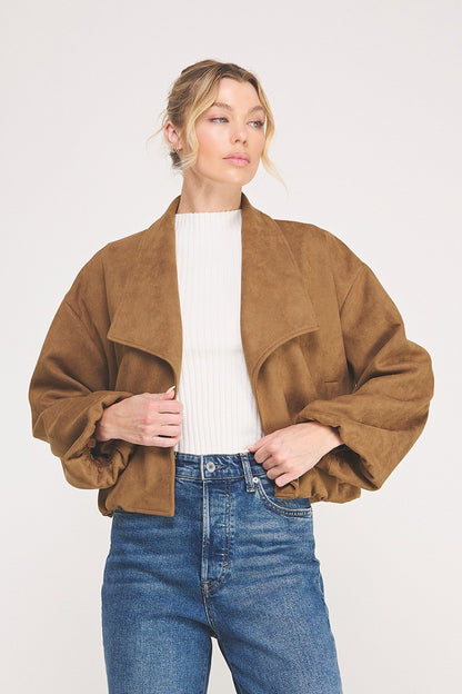 Suede Bubble Jacket