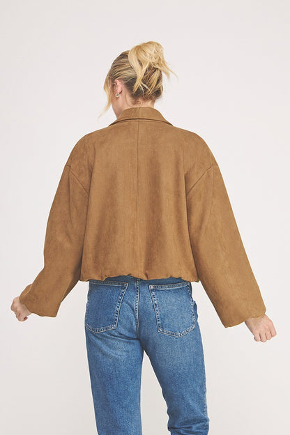 Suede Bubble Jacket