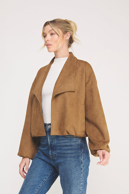 Suede Bubble Jacket