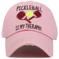 Pickleball Therapy Washed Vintage Cap