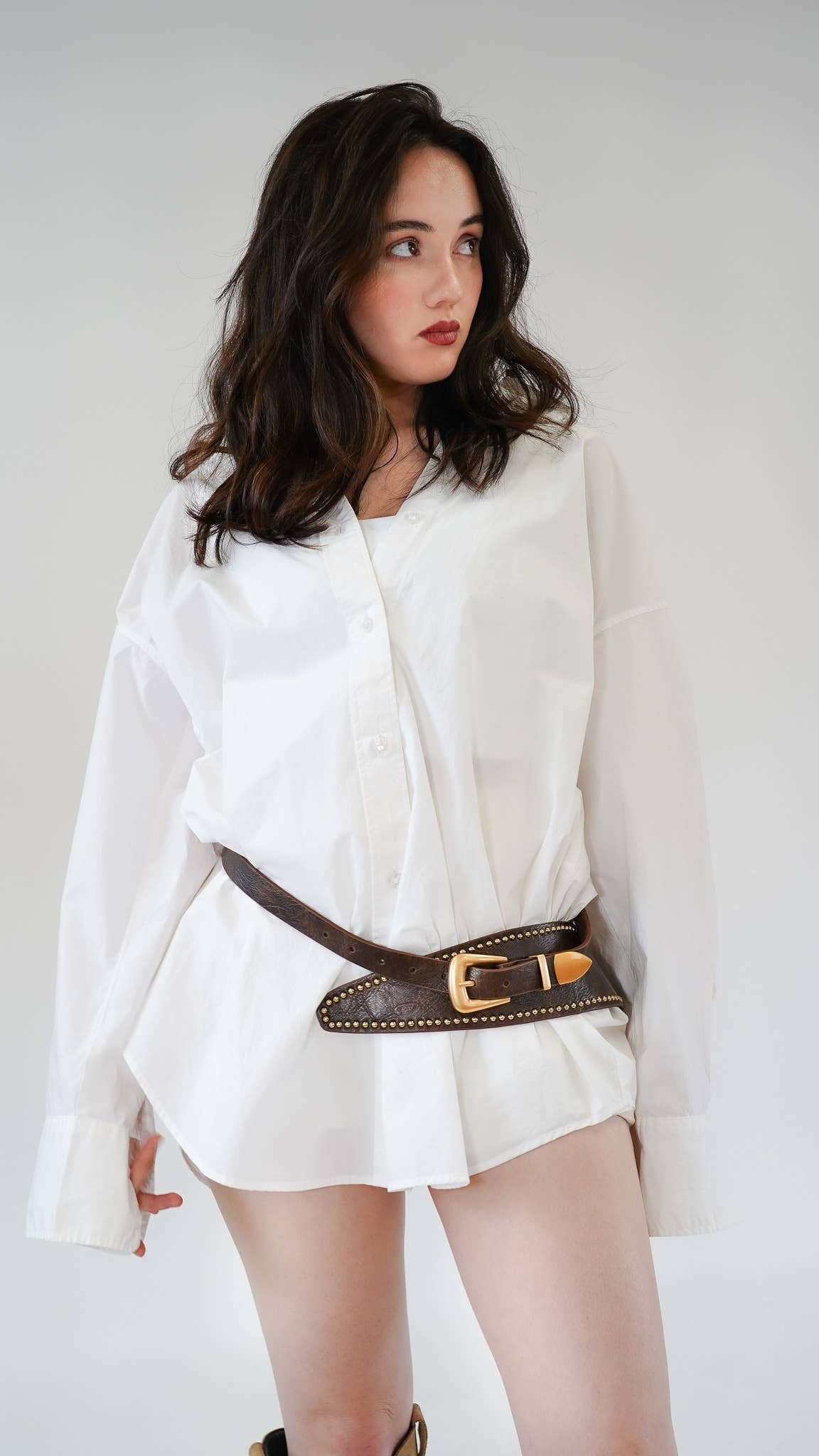 Studded Avant Garde Western Belt