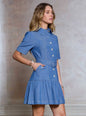 Shirt Dress W/ O-ring Buckle Belt
