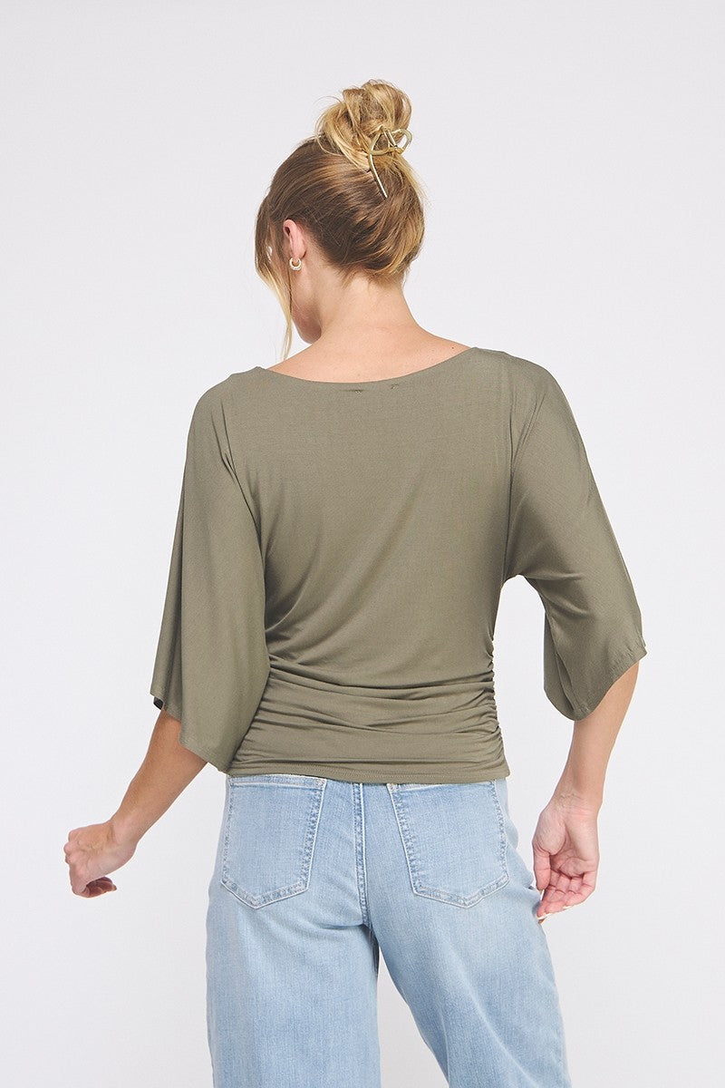 The Olive Drape Top