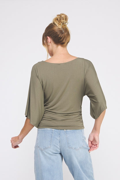 The Olive Drape Top