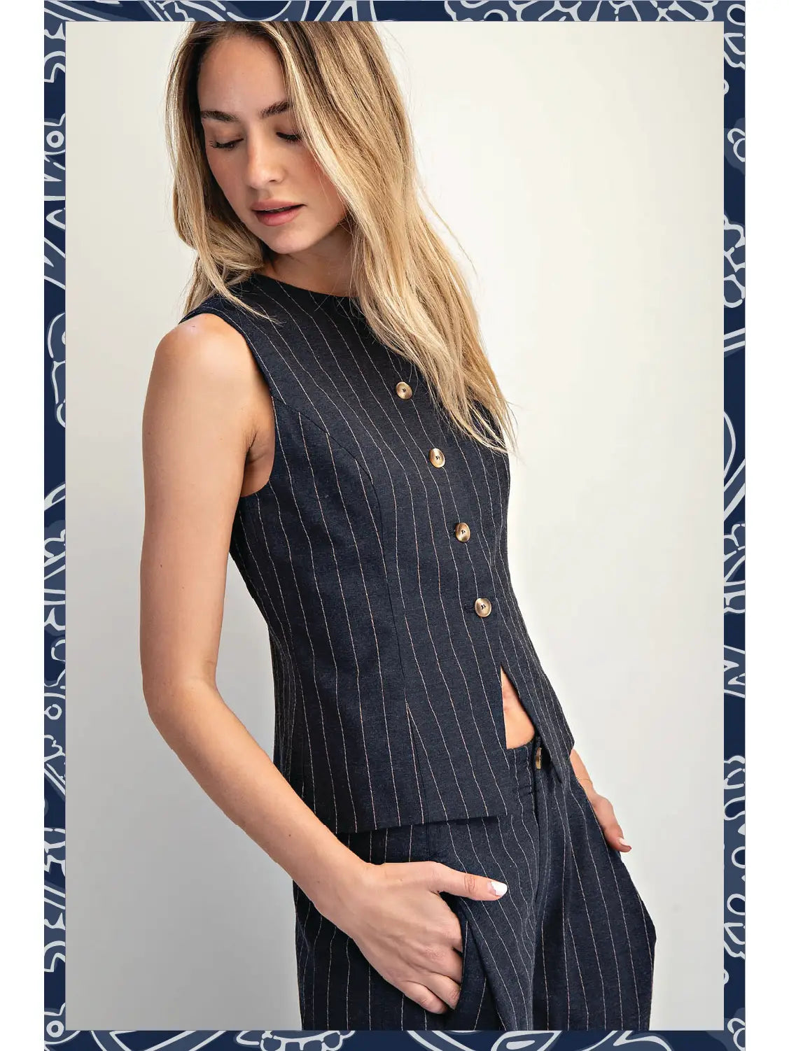 Pinstripe Waistcoat / Vest