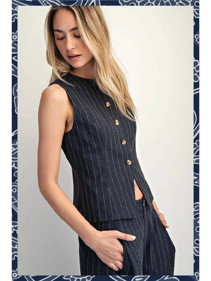 Pinstripe Waistcoat / Vest
