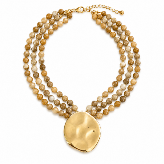 Gorgeous Draping Statement Beaded Necklace