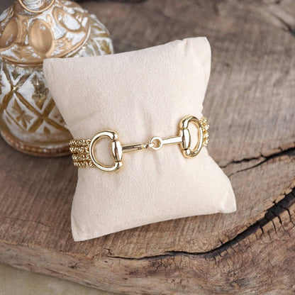Polished Rider – Rolo Chain Horse Bit Bracelet