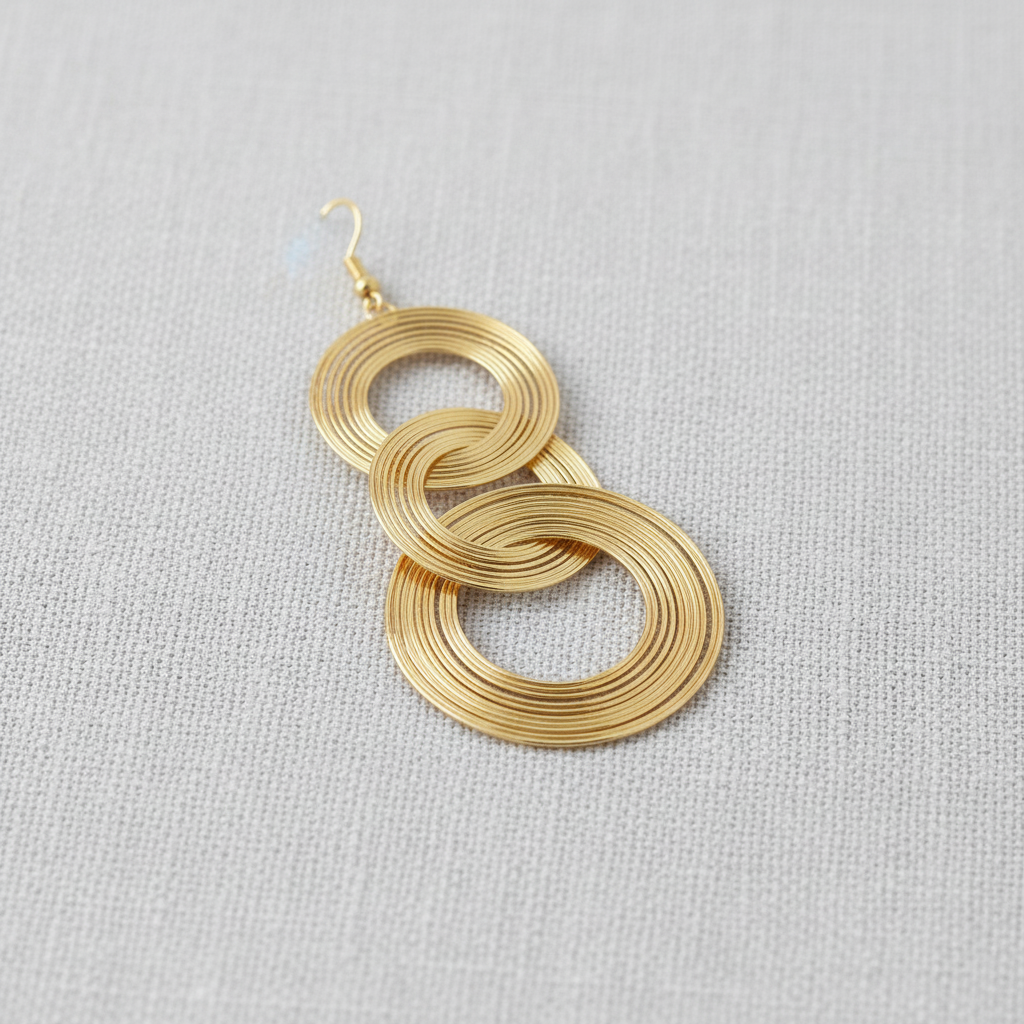 Exquisite Geometric Circle Drop Earrings