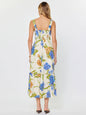 Floral Printed Sleeveless Midi Dress